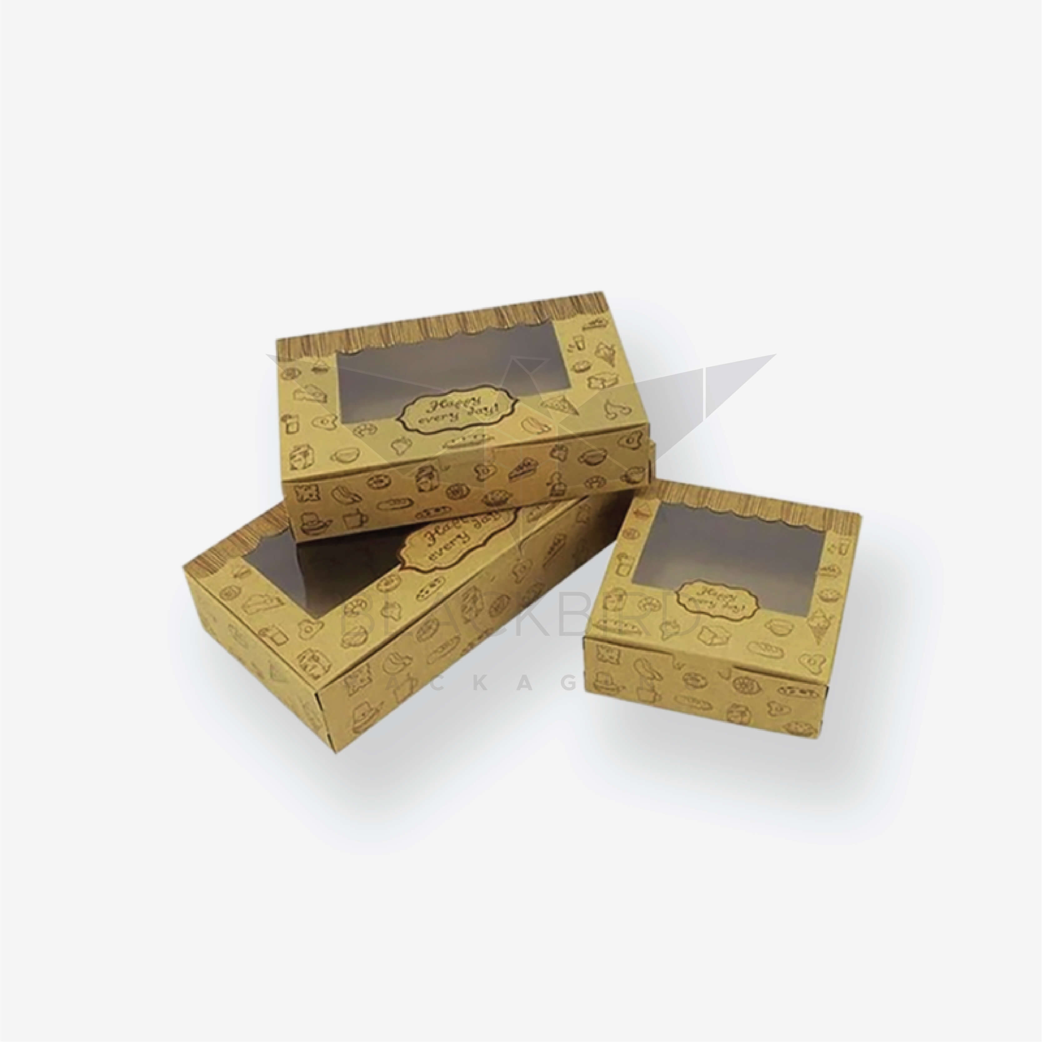 Custom Printed Kraft Window Boxes